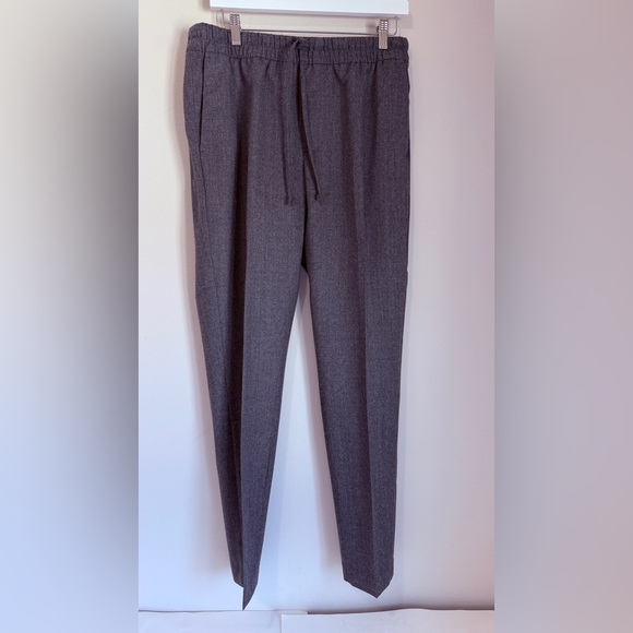 Banana Republic Other - NWOT BANANA REPUBLIC GRAY VITALE B FLANNEL 120’s 💯WOOL DRAW -STRING PANTS GRAY M